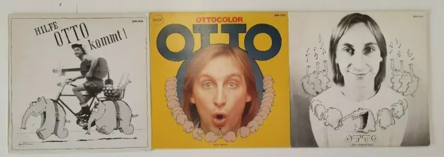 3x Otto Waalkes - Otto Kommt / Otto Color / Die Zweite - Vinyl Sammlung Bundle