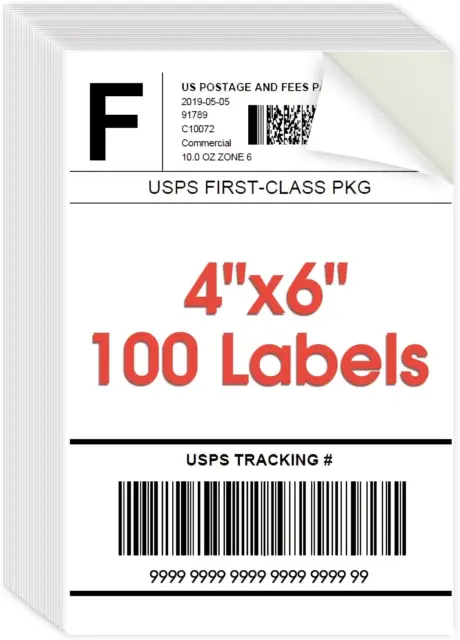 Maxgear 4X6 Inch Shipping Address Labels,For Inkjet or Laser Printer, USPS Posta