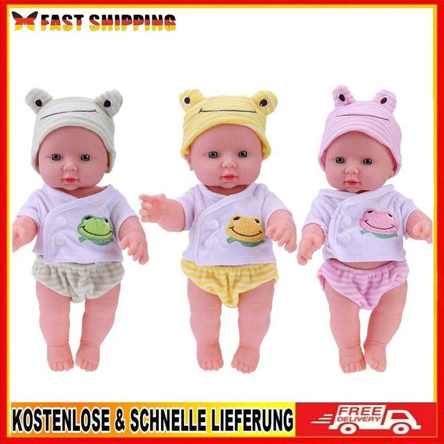 30cm Finished Doll Soft Elastic PVC 3D Simulation Baby Dolls Baby Companion Toys