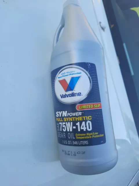 Valvoline SynPower SAE 75W-140 Full Synthetic Gear Oil 1 QT