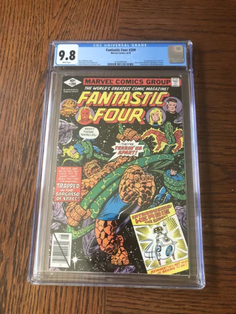 Fantastic Four #209 - CGC 9.8 NM/MT WP! 1st appearance of H.E.R.B.I.E! (1979)