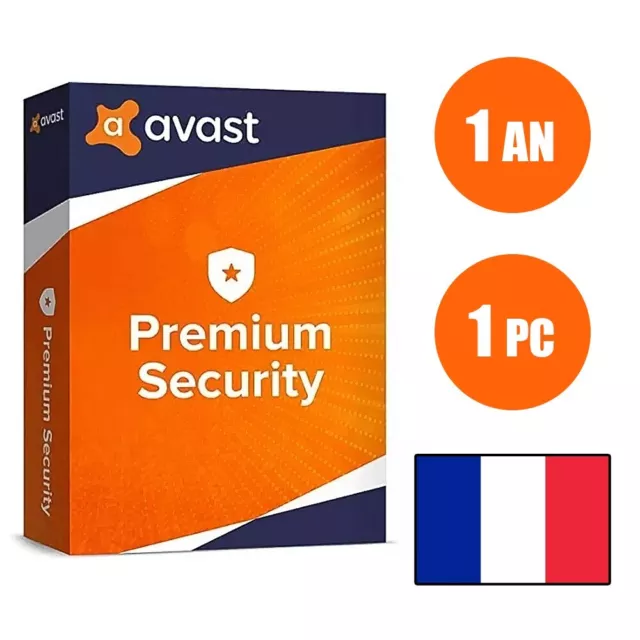 Avast Premium Internet Security 1 PC - Licence 1 an - Avast 2023 FRANCE