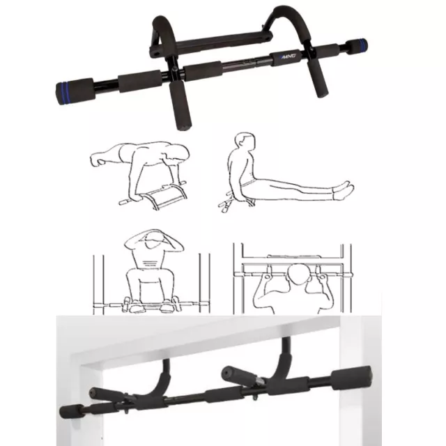 MULTI FITNESS GERÄT 4 in1 Pull-Up-Bar Stahl Türrahmen Klimmzugstange Krafttraini