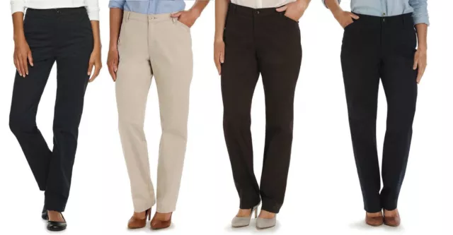 NWT Women's Lee Relaxed Fit Straight Leg All Day Work Pants - U Pick Color+Size