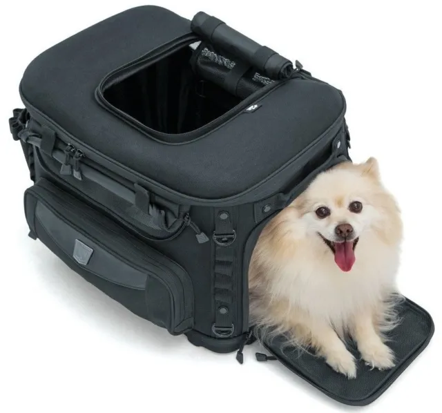 Kuryakyn Motorcycle Travel Grand Pet Palace Dog Luggage Travel Carrier Case Bag