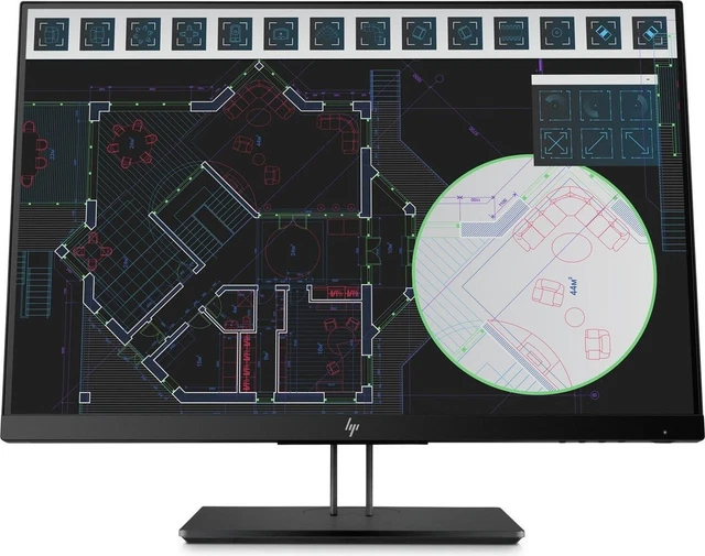 HP Z24i G2 24 Zoll Monitor IPS WUXGA 1920x1200 DP HDMI VGA USB 5ms schwarz