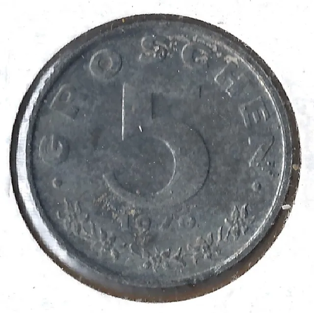 Coin Austria 5 Groschen 1970 KM2875, proof 3