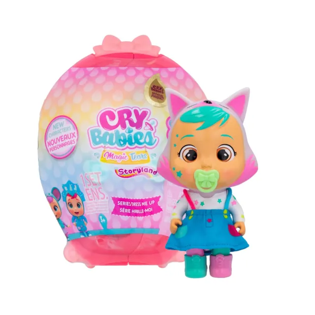 CRY BABIES MAGIC TEARS Golden Edition - Mini poupée qui pleure à  collectionner avec accessoires dorés - Modèle