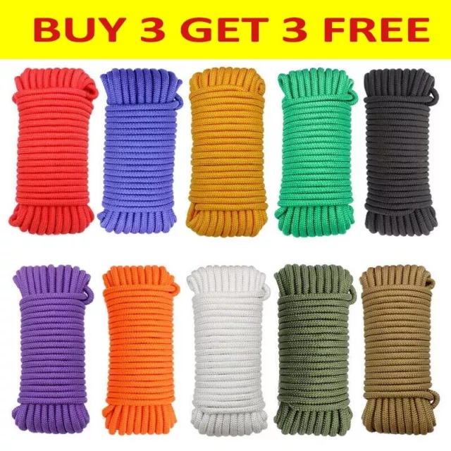 10 Meters Nylon Braided Cord Rope Thread String Strap Rope Paracord Lanyard NEW