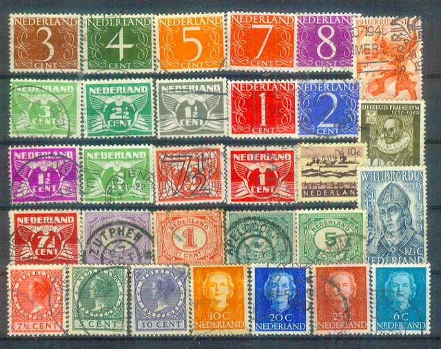 Lot Briefmarken aus den Niederlanden