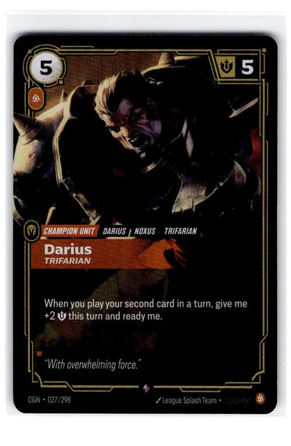 RIFTBOUND LEAGUE OF Legends Origins #027/298 Darius Trifarian £5.37 ...