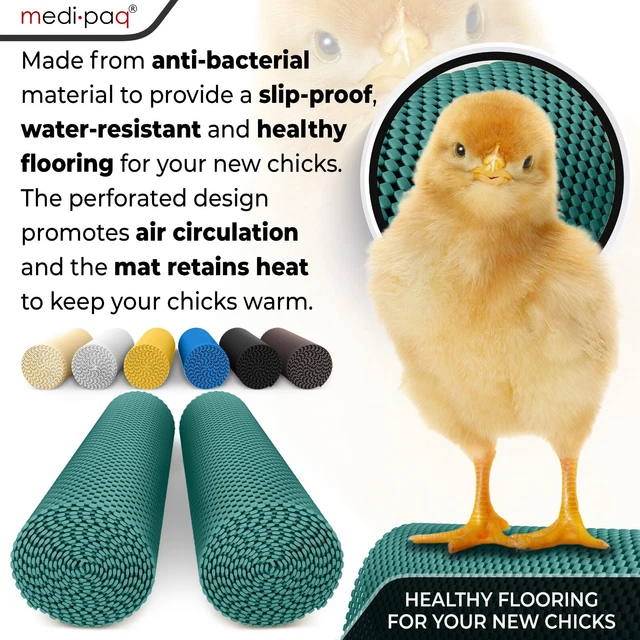 ANTI SLIP MAT Roll x2 Matting Liner Grip Ducks Chicks Brooder Incubator