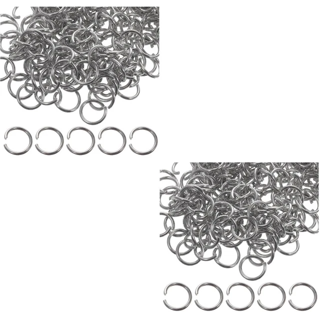 400 piezas Collar Material Anillo de Salto Colgante Hacer Anillo Abierto Hágalo usted mismo Suministro