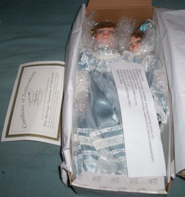 New In Box Heritage Signature Collection Mother and Daughter Doll set NIB 43951