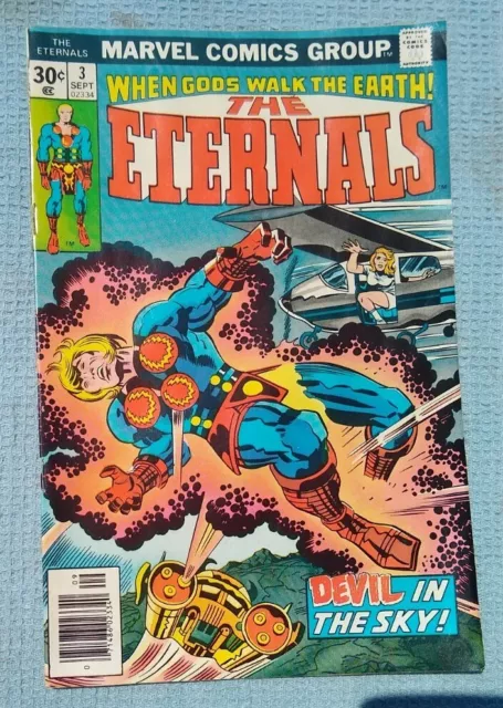 Vintage Marvel Comics The Eternals No. 3 September 1976 Comic Book