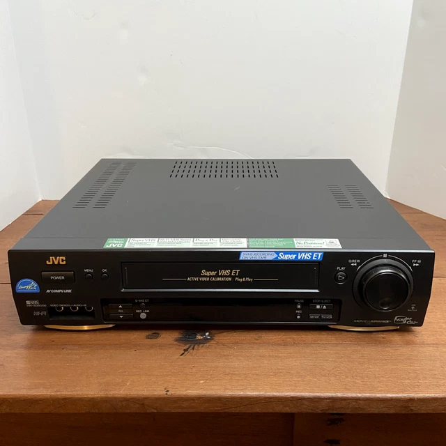 JVC HRS3500U SUPER VHS Video Cassette Recorder VCR No Remote Tested