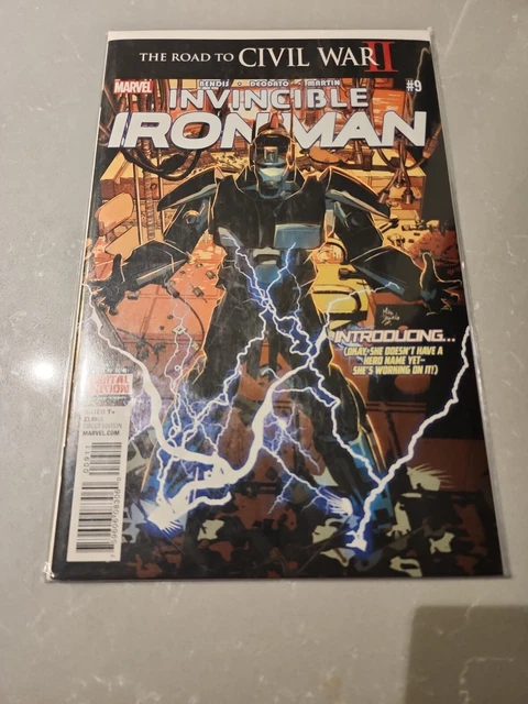 Invincible Iron Man #9 First Print Full Appearance Riri Williams Ironheart NM