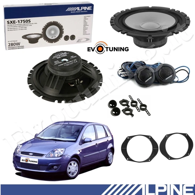 Kit 4 Haut-Parleurs Alpine Avant voiture Ford Fiesta V 5 de 2002-2008