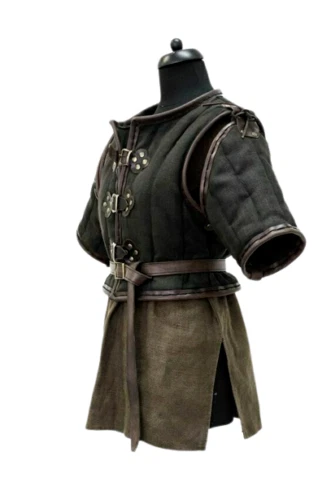 Beautiful Medieval Costume Gambeson Reenactment Roman Black Color Good Look gift