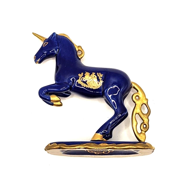 FRANKLIN MINT 1991 Treasury of Unicorns Limoges Porcelain Unicorn 60.