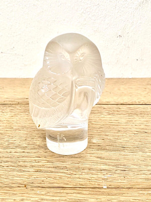 Lalique Lalique France Vintage Cristal Masque De Femmes Noir Résine Manchette Bracelet 
