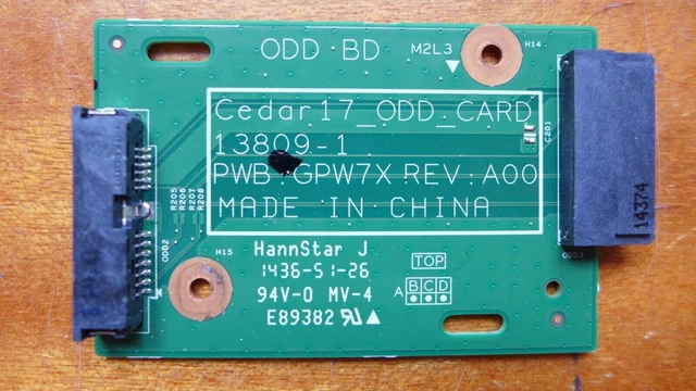 ✅ Carte De Connecteur De Disque Optique Sata Dell Inspiron 5748 Odd Gpw7X