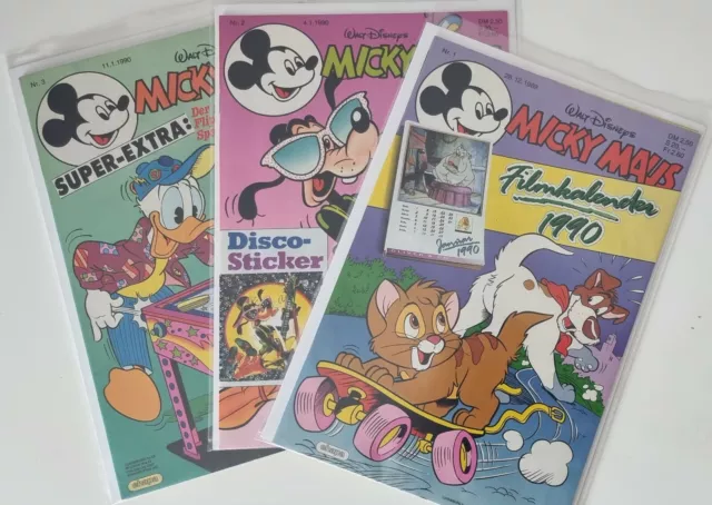 Micky Maus Jahrgang 1990 ~ Heft 1 - 52 mit allen Beilagen ~ zur Auswahl