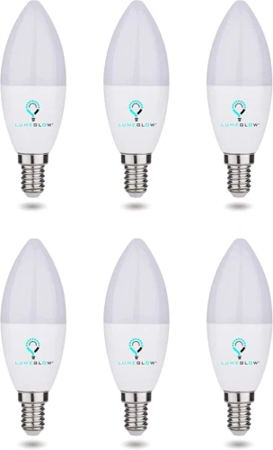 LumeGlow E14 kleine Edison Schraube LED Glühbirne | 6W kühlweiß 6000k 7