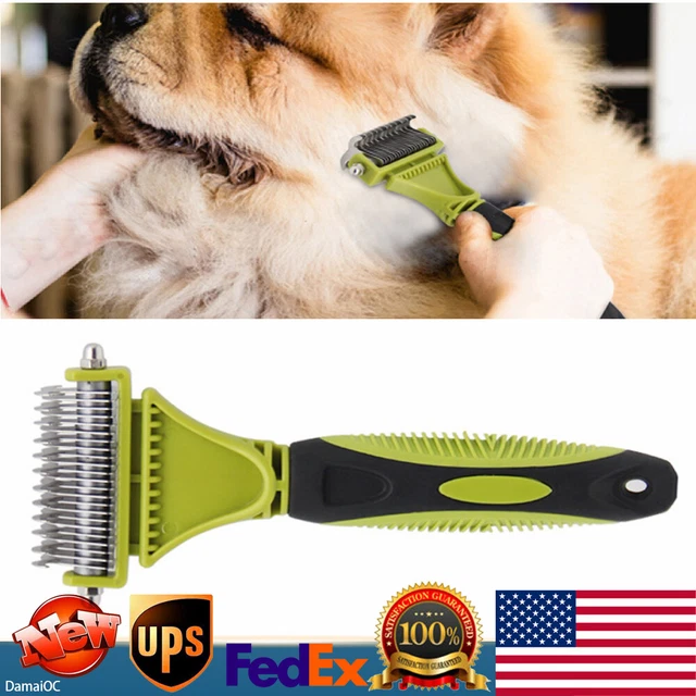 Dog Brush for Shedding Dematting Pet Grooming Cat Hair Undercoat Rake Comb Tool