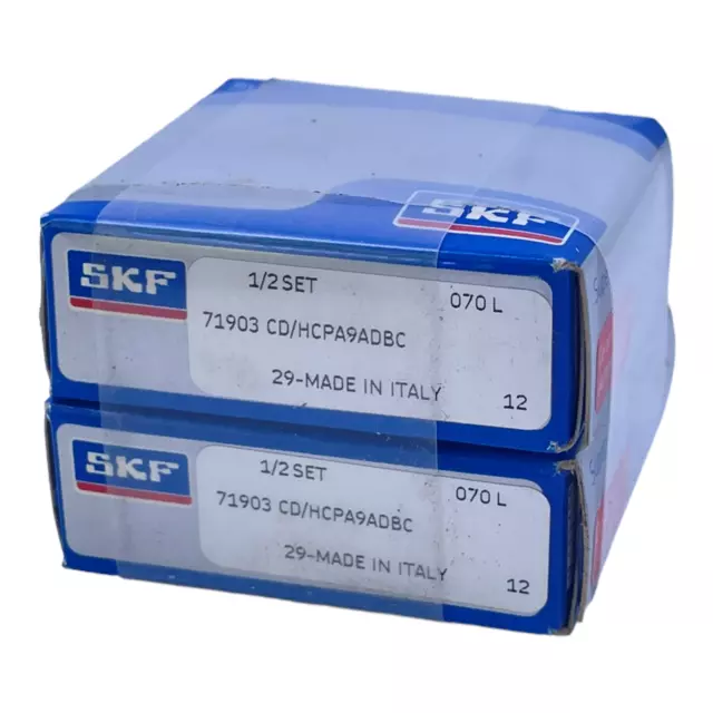 SKF 71903 Rodamientos de Bolas Angulares CD/HCPA9ADBC Ve : 2stk/PC