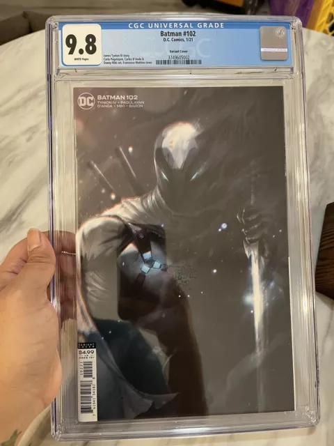 BATMAN #102 MATTINA VARIANT 1ST APP GHOST MAKER CGC Graded 9.8 DC Comics 2021