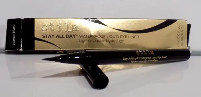 Stila Stay All Day Waterproof Liquid Eye Liner - Intense Black * DAMAGE BOX*