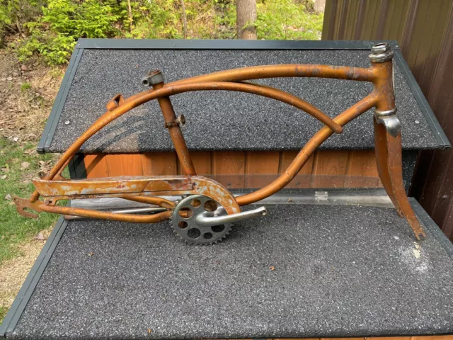 1966 Schwinn Stingray Bicycle Deluxe 3 Speed Coppertone Frame Set And Chainguard 1966 Schwinn Stingray Bicycle Deluxe 3 Speed Coppertone Frame Set And Chainguard