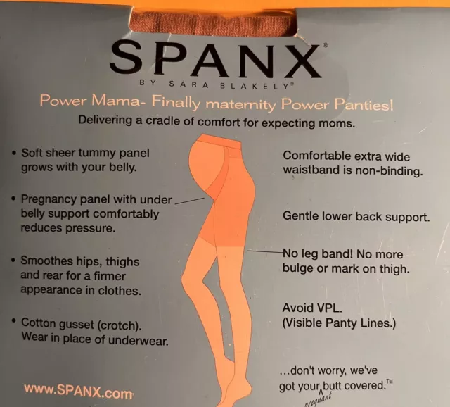 Spanx Power Mama Shorts Sarah Blakely Maternity Shaper Support Size A FREEPOST 3