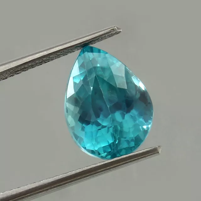 AAA Natural Teal Green Australian Parti Sapphire Pear Loose Gemstone Cut 6.70 CT