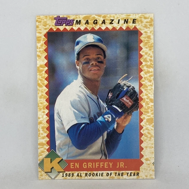 Ken Griffey Jr Rookie Hand Cut Insert 1990 Topps Magazine #TM3 Near Mint
