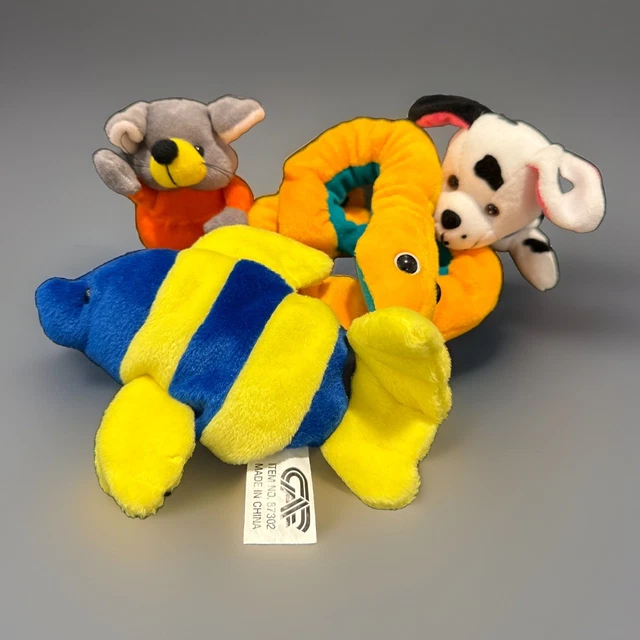VTG SMALL Plush Dalmatian Snake Mouse Fish Alex's Outlook 24K Co
