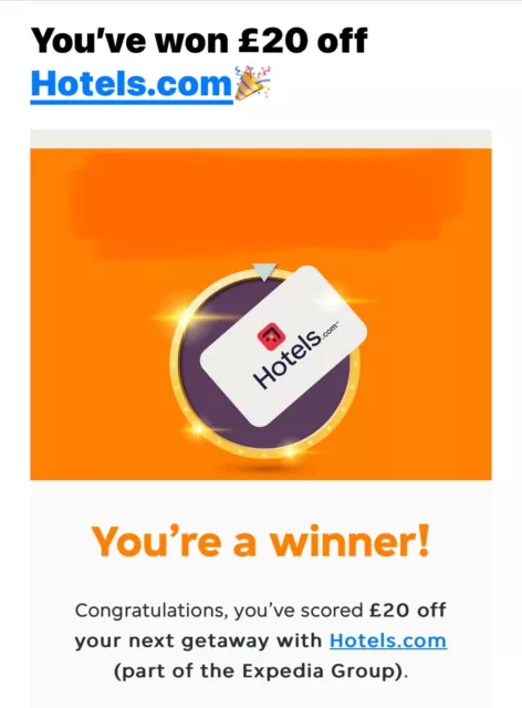 HOTELS.COM £20 eGift Card Code - Redeem Voucher Online
