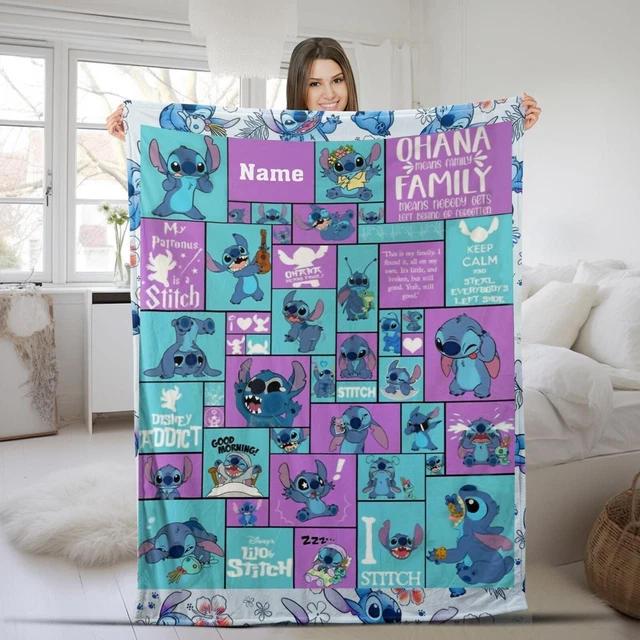 PERSONALIZED STITCH PLUSH Fleece Blanket, Disney Blanket, Custom Stitch Blanket £33.79 PicClick UK