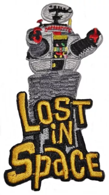 Lost In Space Logo & Robot Embroidered 1 3/4 Inch Wide Patch