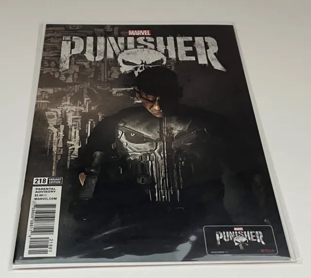 The Punisher #218 Bernthal Netflix Variant cover 1st Frank Castle War Machine