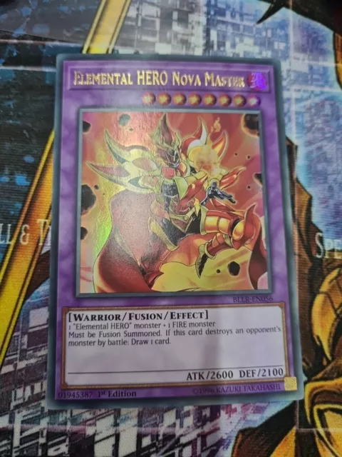 Elemental HERO Nova Master - BLLR-EN056 - Ultra Rare - 1st Edition