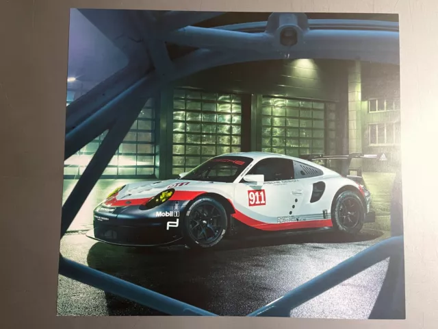 Porsche 911 RSR Coupe Showroom Advertising Sales Poster RARE!! Awesome L@@K