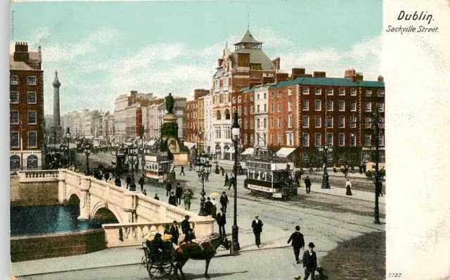 Dublin Sackville Street - Postcard