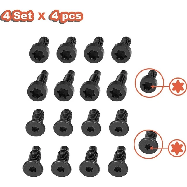 Lot de 16 vis de sécurité durables pour sonnette vidéo remplacement