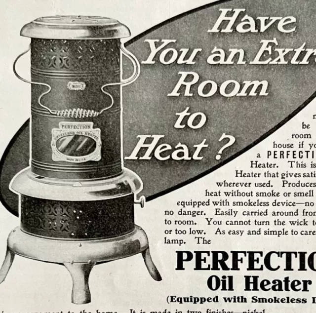 1906 Perfection Oil Heaters Rayo Lamp Advertisement Appliance Ephemera