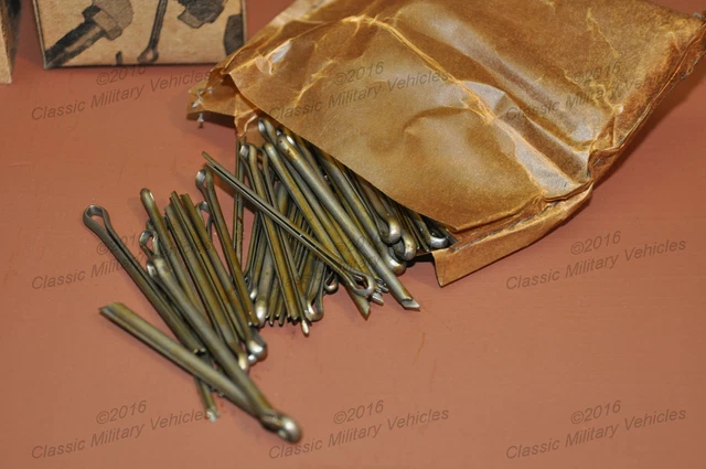 WWII Willys MB Ford GPW Cotter Pin Kit. NOS Spare Parts Army Military Jeep G503.