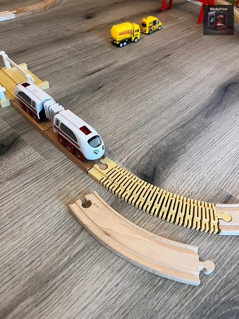 Spiralschienenhalter Für Holzeisenbahnen – 3 Ebenen, Kompatibel Mit BRIO, Thomas, IKEA & Mehr