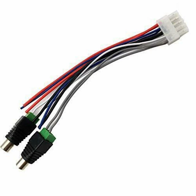 1 pz cablaggio altoparlante ingresso spina 10 pin RCA per doppio amplificatore TBX10A Z4H6