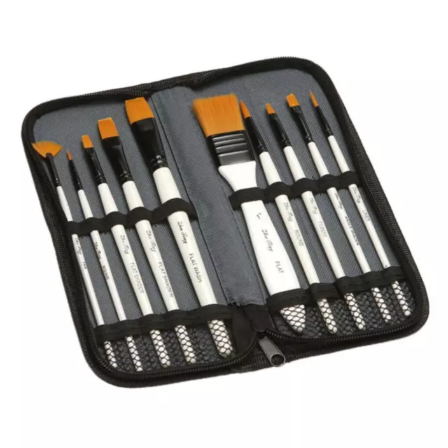 Set di pennelli per pittura ad acquerello in acrilico con olio per capelli in